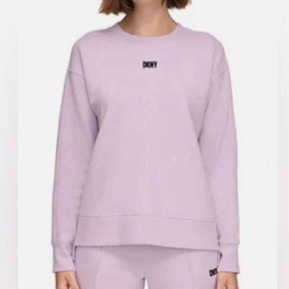 DKNY Tops - DKNY Women's Soft Long Sleeve Crewneck Comfy Fleece Sweatshirt EUC
